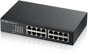 Коммутатор Zyxel GS1100-16-EU0103F 16x1Гбит/с неуправляемый - купить недорого с доставкой в интернет-магазине