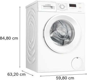 Стиральная машина Bosch Serie 2 WGE03200SN пан.швед. класс: A загр.фронтальная макс.:8кг белый - купить недорого с доставкой в интернет-магазине