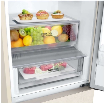 Холодильник LG GC-B459AEMW 2-хкамерн. бежевый инвертер - купить недорого с доставкой в интернет-магазине