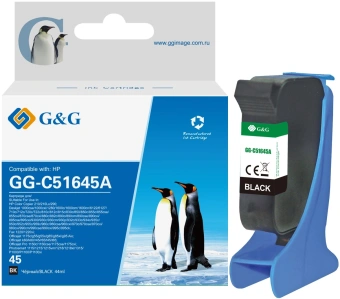 Картридж струйный G&G GG-C51645A черный (44мл) для HP DJ 710c/720c/722c/815c/820cXi/850c/870cXi/880c - купить недорого с доставкой в интернет-магазине