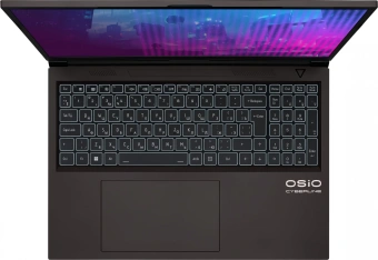 Ноутбук Osio CyberLine C160i-002 Core i5 12600H 16Gb SSD512Gb NVIDIA GeForce RTX4050 6Gb 16" IPS WUXGA (1920x1200) noOS brown WiFi BT Cam 3410mAh - купить недорого с доставкой в интернет-магазине