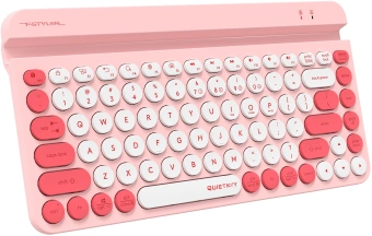 Клавиатура A4Tech FBK30 розовый USB беспроводная BT/Radio slim Multimedia (FBK30 RASPBERRY) - купить недорого с доставкой в интернет-магазине