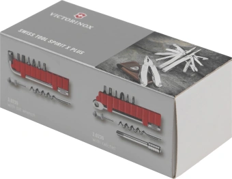 Мультитул Victorinox SwissTool Spirit X (3.0235.N) 105мм 35функц. мини-отвертка/штопор/набор бит/удлинитель/чехол нейлоновый серебристый подар.коробка - купить недорого с доставкой в интернет-магазине