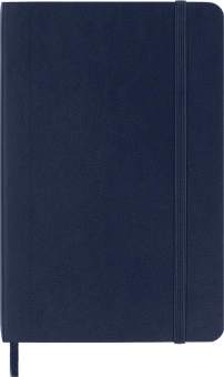 Блокнот Moleskine CLASSIC SOFT QP611B20 Pocket 90x140мм 192стр. линейка мягкая обложка синий сапфир - купить недорого с доставкой в интернет-магазине