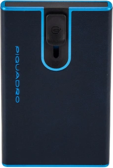 Набор подарочный мужской Piquadro Blue Square CUBOX15B2R/BLU2 ремень/чехол для кредитных карт 125х3.5см синий натур.кожа - купить недорого с доставкой в интернет-магазине