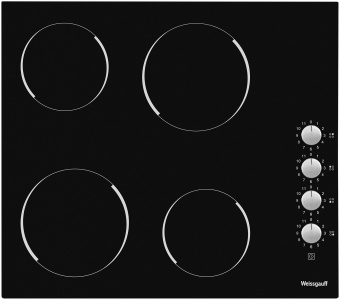 Варочная поверхность Weissgauff HV 640 BK черный - купить недорого с доставкой в интернет-магазине