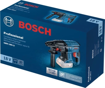 Перфоратор Bosch GBH 180-LI BL без АКБ и ЗУ патрон:SDS-plus уд.:2Дж аккум. - купить недорого с доставкой в интернет-магазине