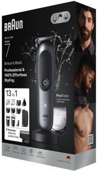 Триммер Braun AIO7560 серый (насадок в компл:10шт) - купить недорого с доставкой в интернет-магазине