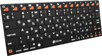 Клавиатура Оклик 840S черный USB беспроводная BT slim (754787) - купить недорого с доставкой в интернет-магазине