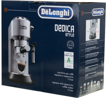 Кофеварка рожковая Delonghi EC685.M 1350Вт серебристый/черный - купить недорого с доставкой в интернет-магазине