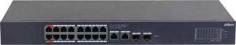 Коммутатор Dahua DH-CS4220-16GT-240 (L2) 16x100Мбит/с 2x1Гбит/с 2xКомбо(1000BASE-T/SFP) 16PoE 265W управляемый - купить недорого с доставкой в интернет-магазине