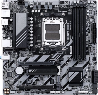 Материнская плата Gigabyte B840M DS3H Socket AM5 AMD B840 4xDDR5 mATX AC`97 8ch(7.1) 2.5Gg RAID+HDMI+DP - купить недорого с доставкой в интернет-магазине