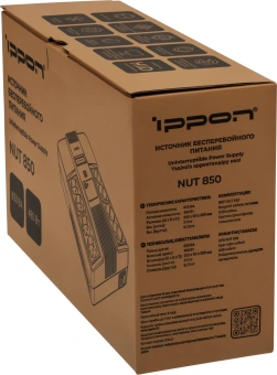 Источник бесперебойного питания Ippon Nut 850 480Вт 850ВА черный - купить недорого с доставкой в интернет-магазине