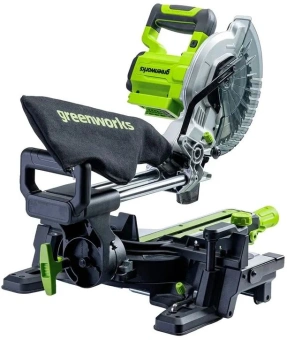 Торцовочная пила Greenworks GD24MS216 4800об/мин d=216мм - купить недорого с доставкой в интернет-магазине
