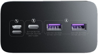 Мобильный аккумулятор Romoss PEA40PF 40000mAh QC3.0 22.5W 5A 2xUSB-A/USB-C черный (6973693499151) - купить недорого с доставкой в интернет-магазине