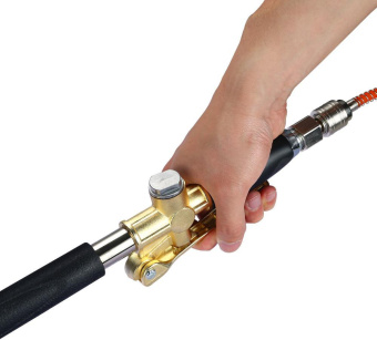 Ковш штукатурный Zitrek HG-01 400л/мин бак:3.5л серебристый/черный - купить недорого с доставкой в интернет-магазине