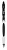 Ручка гелев. автоматическая Zebra Ola (81911) черный d=0.7мм черн. черн. линия 0.5мм резин. манжета