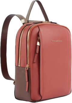 Рюкзак женский Piquadro Circle CA5566W92/ARTM терракотовый/кофейный кожа - купить недорого с доставкой в интернет-магазине
