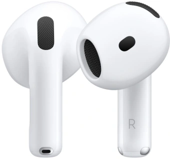 Гарнитура вкладыши Apple A3050,A3053,A3058 AirPods 4 белый беспроводные bluetooth в ушной раковине (MXP63LL/A) - купить недорого с доставкой в интернет-магазине