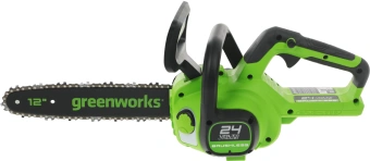 Цепная пила Greenworks GD24CS30K4 аккум. дл.шины:12" (30cm) 1аккум. 4Ач ЗУ (2007007UB) - купить недорого с доставкой в интернет-магазине