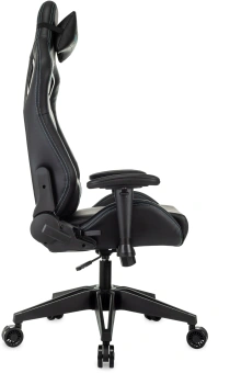 Кресло игровое Knight Outrid Smile черный экокожа с подголов. крестов. пластик - купить недорого с доставкой в интернет-магазине