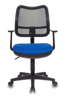 Кресло Бюрократ Ch-797AXSN черный сиденье синий 26-21 сетка/ткань крестов. пластик - купить недорого с доставкой в интернет-магазине