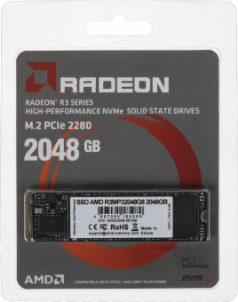 Накопитель SSD AMD PCIe 3.0 x4 2TB R3MP32048G8 Radeon M.2 2280 - купить недорого с доставкой в интернет-магазине