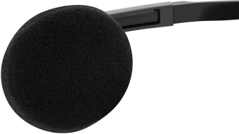 Наушники с микрофоном Оклик HS-M100 черный 1.8м накладные оголовье (1532004) - купить недорого с доставкой в интернет-магазине