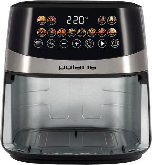 Аэрогриль Polaris PAF 8005W 7.5л 1800Вт черный (026987) - купить недорого с доставкой в интернет-магазине