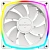 Вентилятор для корпуса Montech RX120 Reverse ARGB 120х120x25 белый 4-pin 27дБ (RX120 PWM WHITE) Ret