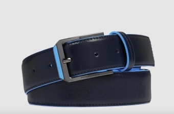 Ремень мужской Piquadro Blue Square CU6743B2/BLU2 125х3.5см синий натур.кожа - купить недорого с доставкой в интернет-магазине