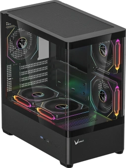 Корпус Formula Crystal U1M Cosmic черный без БП mATX 1xUSB3.0 audio bott PSU - купить недорого с доставкой в интернет-магазине