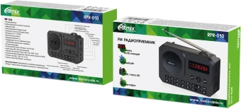 Радиоприемник портативный Ritmix RPR-010 серый USB microSD - купить недорого с доставкой в интернет-магазине