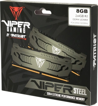 Память DDR4 2x4Gb 3200MHz Patriot PVS48G320C6K Viper Steel RTL Gaming PC4-25600 CL16 DIMM 288-pin 1.35В dual rank с радиатором Ret - купить недорого с доставкой в интернет-магазине