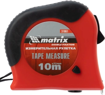 Рулетка Matrix Double fixation дл.полотна 10м (31061) - купить недорого с доставкой в интернет-магазине