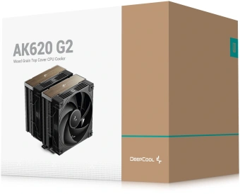 Устройство охлаждения(кулер) Deepcool AK620 G2 Soc-AM5/AM4/1200/1700/1851 черный/коричневый 4-pin 28.87dB Al+Cu 260W 1386gr Ret (R-AK620G2-BKNNMN-GJD) - купить недорого с доставкой в интернет-магазине