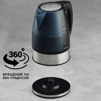 Чайник электрический Scarlett SC-1020 2.2л. 2200Вт черный корпус: пластик - купить недорого с доставкой в интернет-магазине