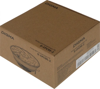 Устройство охлаждения(кулер) Digma D-CPC95-2 120x120x25mm Soc-AM5/AM4/1200/1700/1851 черный 3-pin 29dB Al 95W 185gr Ret - купить недорого с доставкой в интернет-магазине