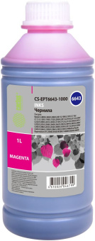 Чернила Cactus CS-EPT6643-1000 T6643 пурпурный 1000мл для Epson L100/L110/L120/L132/L200/L210/L222/L300/L312/L350/L355/L362/L366/L456/L550/L555/L566/L1300 - купить недорого с доставкой в интернет-магазине