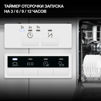 Посудомоечная машина встраив. Hyundai HBD 640P 1900Вт полноразмерная - купить недорого с доставкой в интернет-магазине