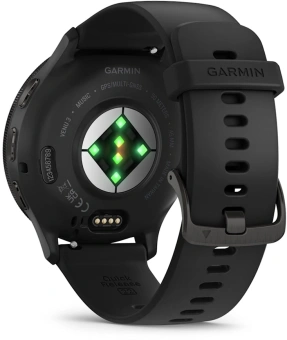 Смарт-часы Garmin Venu 3 35.4мм 1.4" AMOLED корп.черный рем.черный разм.брасл.:135-200мм (010-02784-01) - купить недорого с доставкой в интернет-магазине