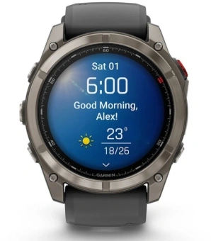 Смарт-часы Garmin Fenix 8 Pro 51мм 1.4" AMOLED корп.серебристый рем.черный разм.брасл.:127-225мм (010-03199-11) - купить недорого с доставкой в интернет-магазине