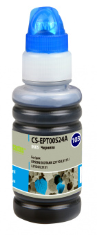 Чернила Cactus CS-EPT00S24A 103C C13T00S24A голубой 70мл для Epson L1110 Ecotank/L3100/L3101/L3110/L3150/L3151 - купить недорого с доставкой в интернет-магазине