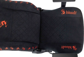 Кресло игровое A4Tech Bloody GC-670 черный искусственная замша крестов. металл подст.для ног - купить недорого с доставкой в интернет-магазине