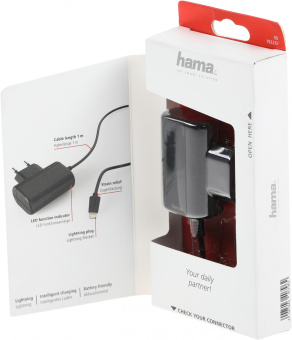 Сетевое зар./устр. Hama H-183267 5W 1A для Apple черный (00183267) - купить недорого с доставкой в интернет-магазине