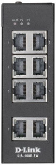 Коммутатор D-Link DIS-100E-8W DIS-100E-8W/A1A (L2) 8x100Мбит/с неуправляемый - купить недорого с доставкой в интернет-магазине