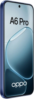Смартфон Oppo A6 Pro 256Gb 8Gb синий моноблок 3G 4G 2Sim 6.57" 1080x2372 Android 15 50Mpix 802.11 a/b/g/n/ac NFC GPS GSM900/1800 GSM1900 Protect A-GPS microSDXC max2048Gb - купить недорого с доставкой в интернет-магазине