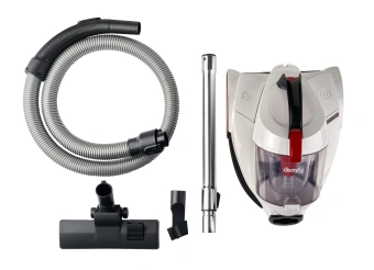 Пылесос Domfy DSC-VC505 2000Вт белый/красный - купить недорого с доставкой в интернет-магазине