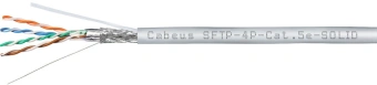 Кабель информационный Cabeus SFTP-4P-CAT.5E-SOLID-GY кат.5E SF/UTP 4 пары 0.6AWG PVC внутренний 305м серый - купить недорого с доставкой в интернет-магазине
