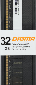 Память DDR4 32GB 2666MHz Digma DGMAD42666032S RTL PC4-21300 CL19 DIMM 288-pin 1.2В single rank Ret - купить недорого с доставкой в интернет-магазине